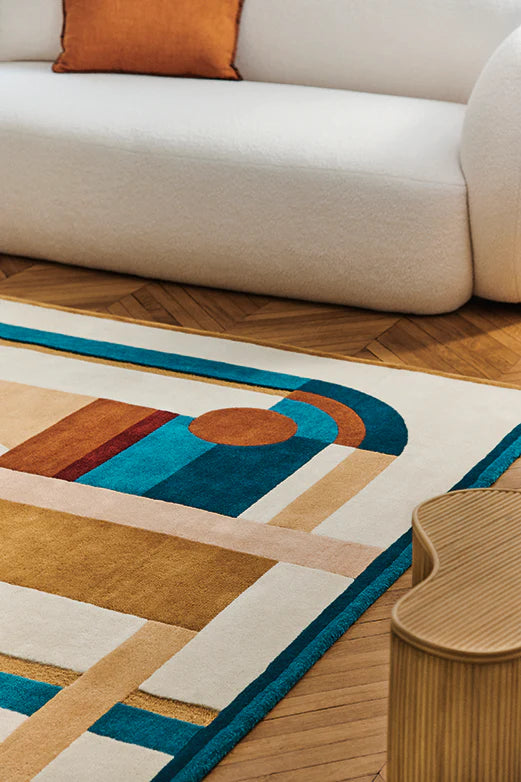 Hacienda Abstract Hand-Tufted Wool Rug - Image 4