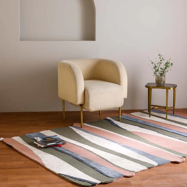 Hamburg Abstract Hand-Tufted Wool Rug - Image 1