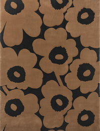 Honey Beige Floral Hand-Tufted Wool Rug - Image 2