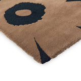 Honey Beige Floral Hand-Tufted Wool Rug - Image 5