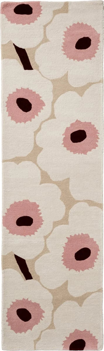 Honey Beige, Pink Floral Hand-Tufted Wool Rug - Image 8