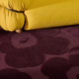 Honey Burgundy Floral Hand-Tufted Wool Rug - Image 3