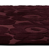 Honey Burgundy Floral Hand-Tufted Wool Rug - Image 4