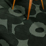 Honey Dark Green Floral Hand-Tufted Wool Rug - Image 2