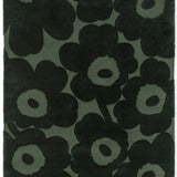 Honey Dark Green Floral Hand-Tufted Wool Rug - Image 3