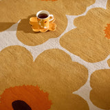 Honey Floral Hand-Tufted Wool Rug - Image 3