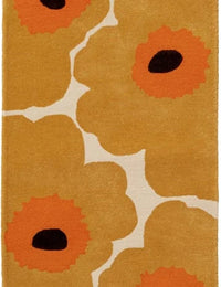 Honey Floral Hand-Tufted Wool Rug - Image 8