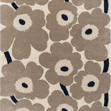 Honey Greige Floral Hand-Tufted Wool Rug - Image 2