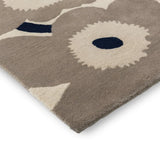 Honey Greige Floral Hand-Tufted Wool Rug - Image 4