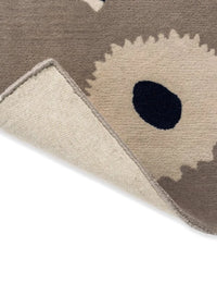 Honey Greige Floral Hand-Tufted Wool Rug - Image 5