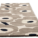 Honey Greige Floral Hand-Tufted Wool Rug - Image 6