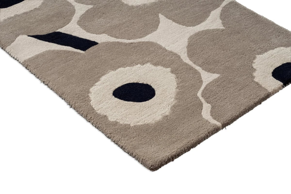 Honey Greige Floral Hand-Tufted Wool Rug - Image 7