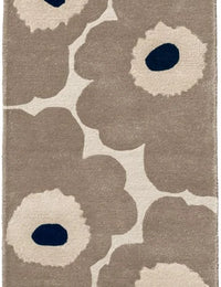 Honey Greige Floral Hand-Tufted Wool Rug - Image 9