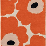 Honey Orange Red Floral Hand-Tufted Wool Rug - Image 8
