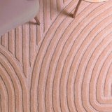 Hugo Blush Geometric Hand-Tufted Wool Rug - Image 1