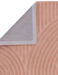Hugo Blush Geometric Hand-Tufted Wool Rug - Image 4