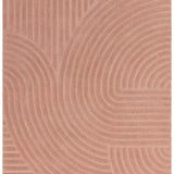 Hugo Blush Geometric Hand-Tufted Wool Rug - Image 6