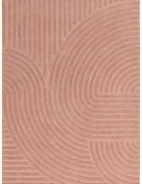 Hugo Blush Geometric Hand-Tufted Wool Rug - Image 6