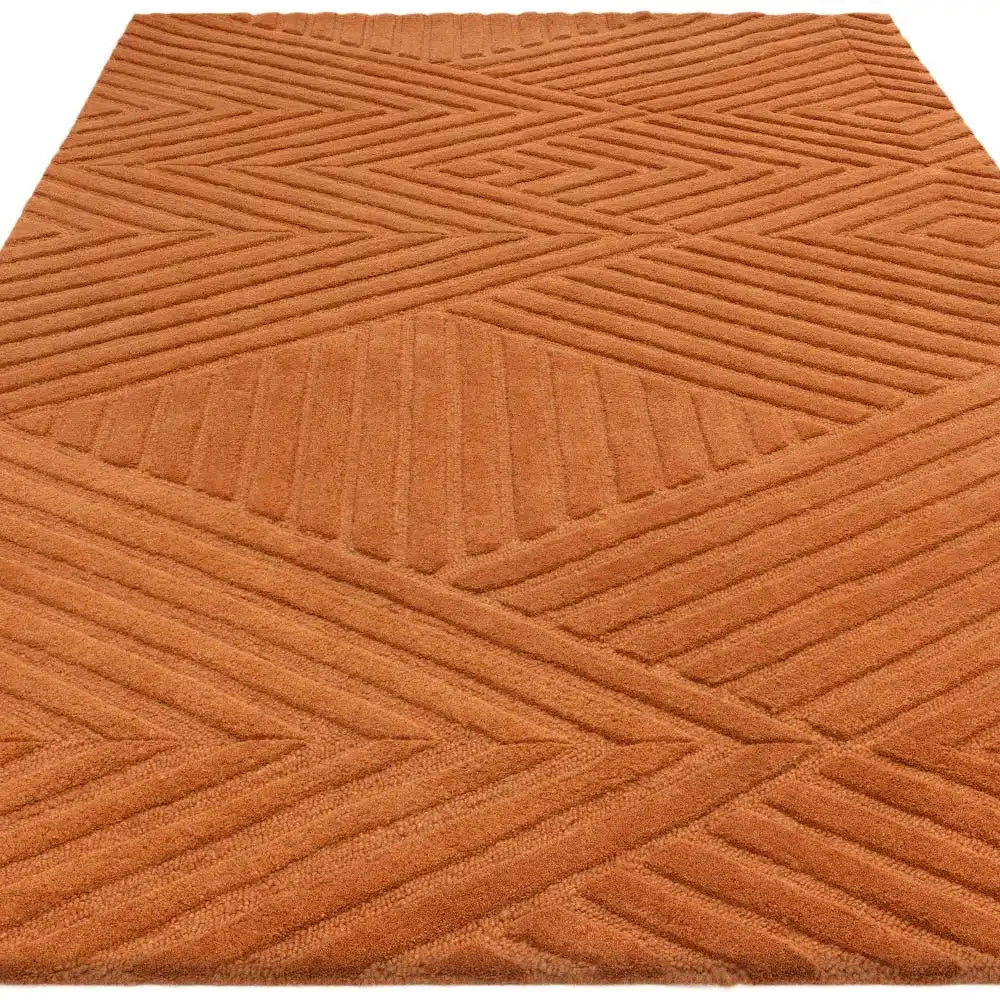 Hugo Desert Geometric Hand-Tufted Wool Rug - Image 2