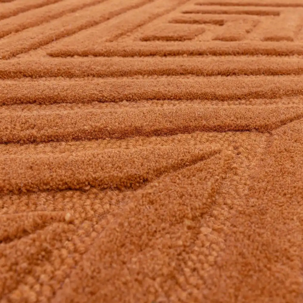 Hugo Desert Geometric Hand-Tufted Wool Rug - Image 3