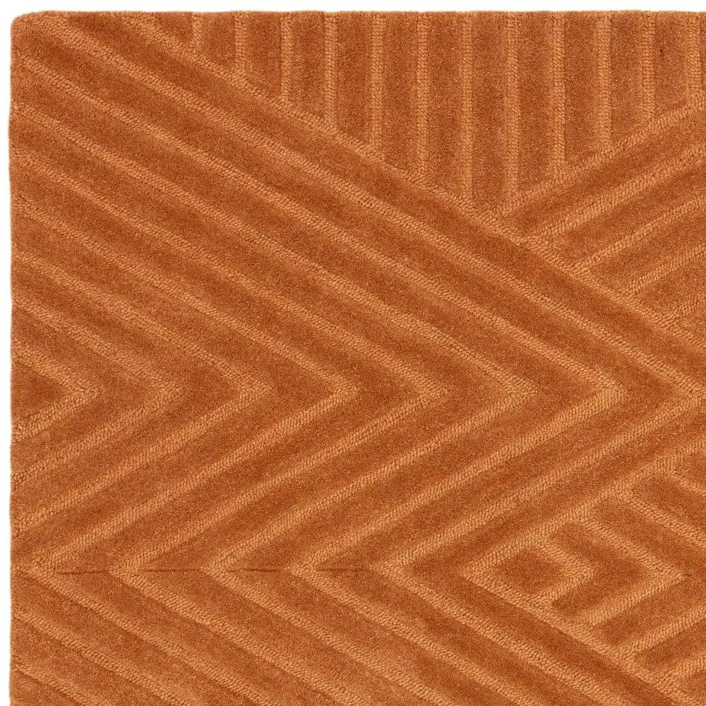 Hugo Desert Geometric Hand-Tufted Wool Rug - Image 5
