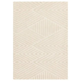 Hugo Ivory Geometric Hand-Tufted Wool Rug - Image 2
