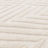 Hugo Ivory Geometric Hand-Tufted Wool Rug - Image 4
