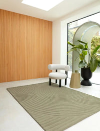 Hugo Sage Geometric Hand-Tufted Wool Rug - Image 1
