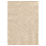 Hugo Sand Geometric Hand-Tufted Wool Rug - Image 2