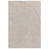 Hugo Silver Geometric Hand-Tufted Wool Rug - Image 2