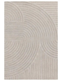 Hugo Silver Geometric Hand-Tufted Wool Rug - Image 2