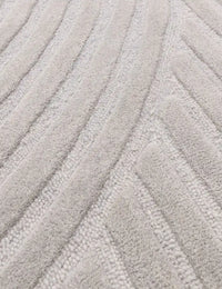 Hugo Silver Geometric Hand-Tufted Wool Rug - Image 5