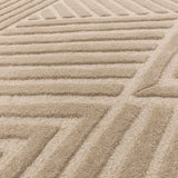 Hugo Taupe Geometric Hand-Tufted Wool Rug - Image 5