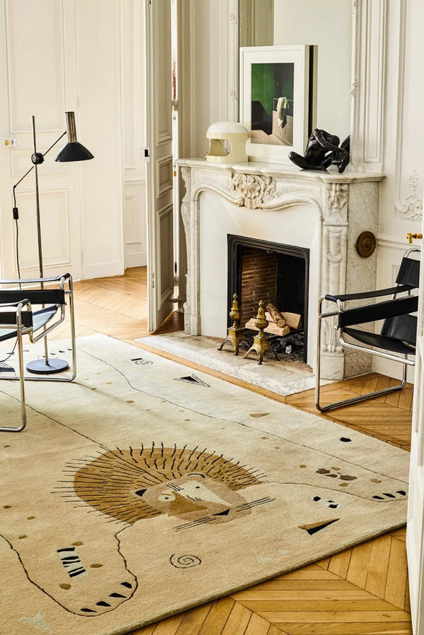 Hunter Abstract Hand-Tufted Wool Rug - Image 1