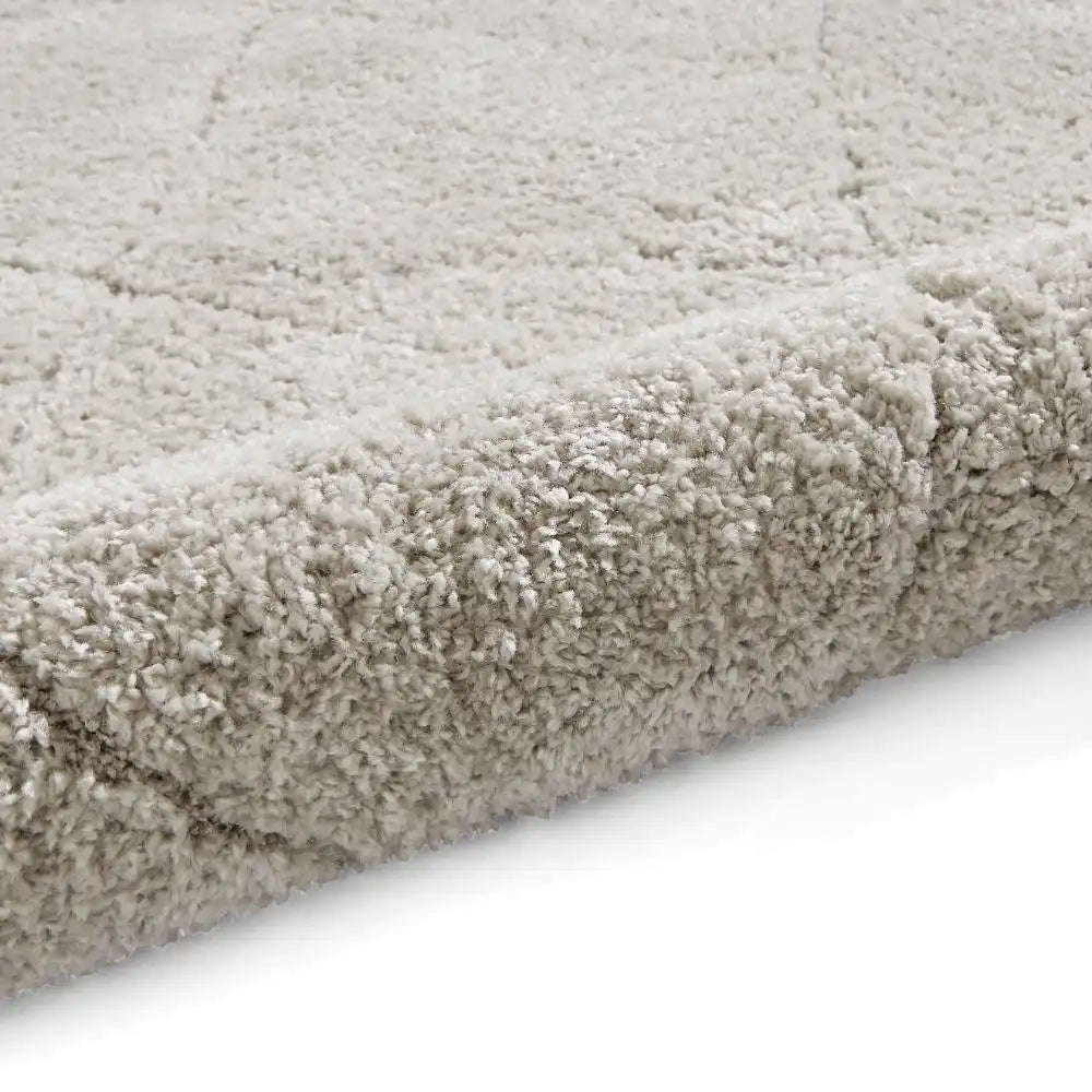 Ideal Cloud Silver Ripple Plush Shag Rug - Image 2