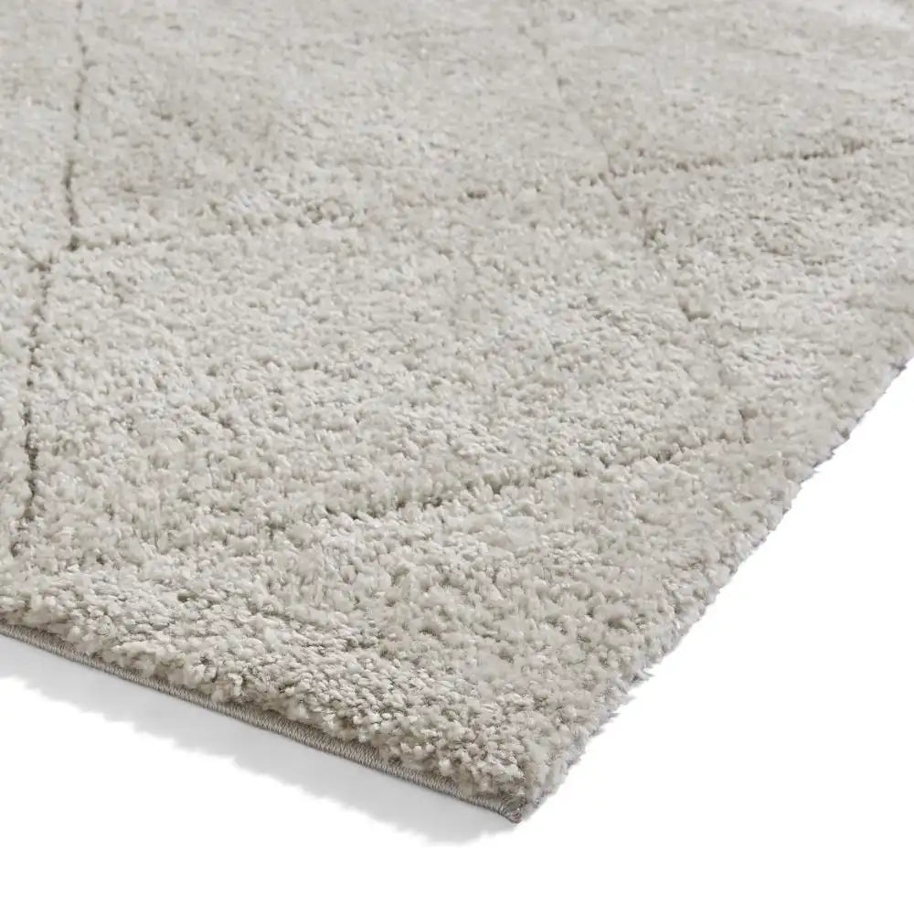 Ideal Cloud Silver Ripple Plush Shag Rug - Image 4