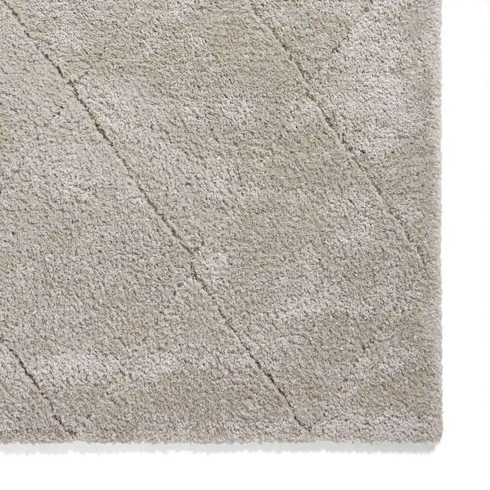 Ideal Cloud Silver Ripple Plush Shag Rug - Image 6