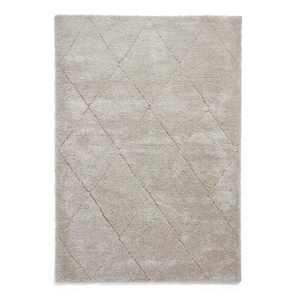 Ideal Cloud Silver Ripple Plush Shag Rug - Image 7