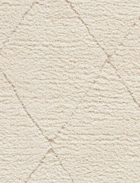 Ideal Pearl Cream Ripple Plush Shag Rug - Image 4