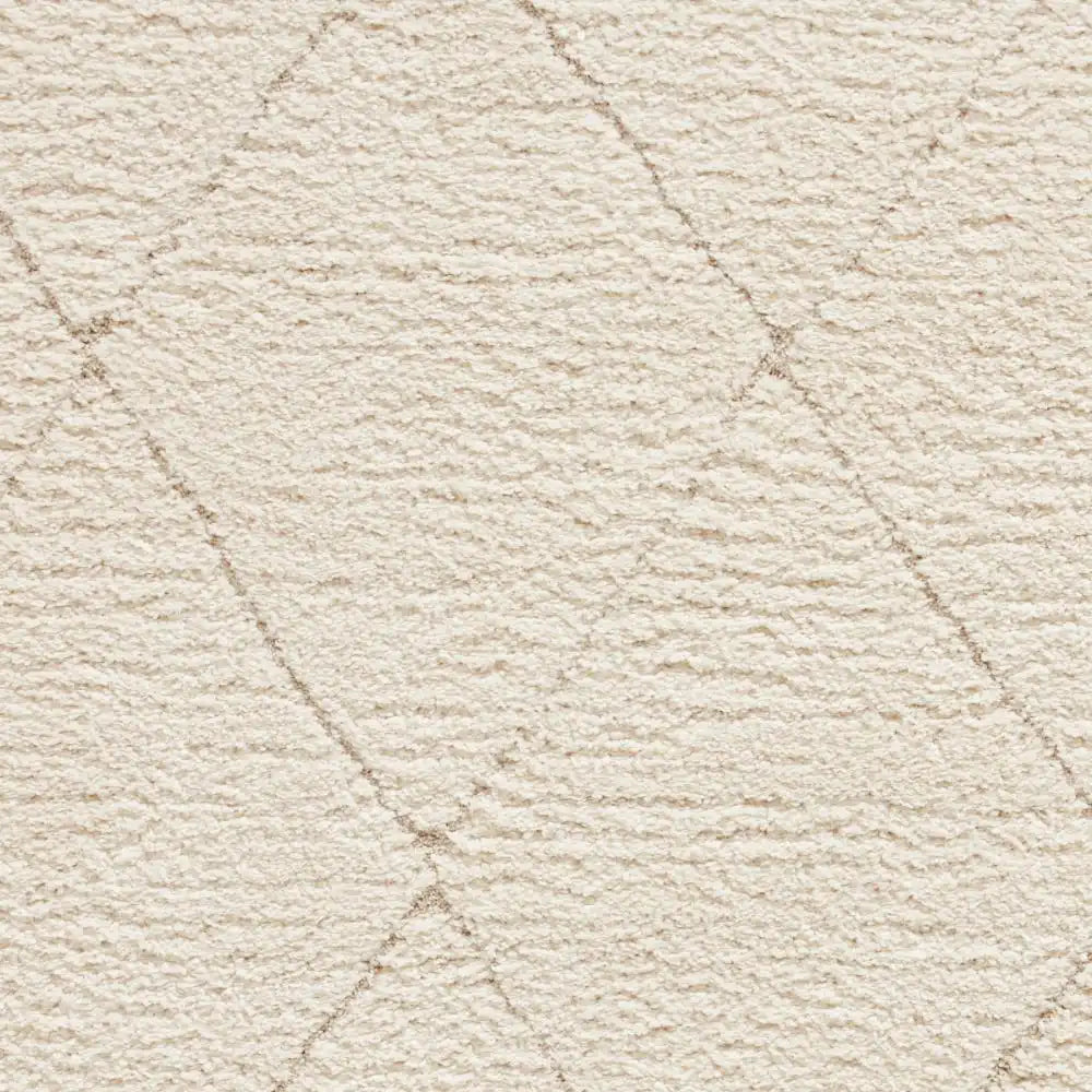 Ideal Pearl Cream Ripple Plush Shag Rug - Image 4