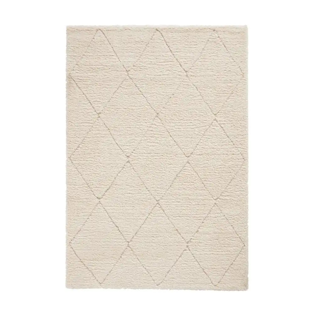 Ideal Pearl Cream Ripple Plush Shag Rug - Image 7