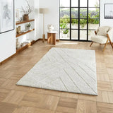 Ideal Sterling Silver Ripple Plush Shag Rug - Image 1