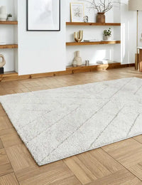 Ideal Sterling Silver Ripple Plush Shag Rug - Image 2