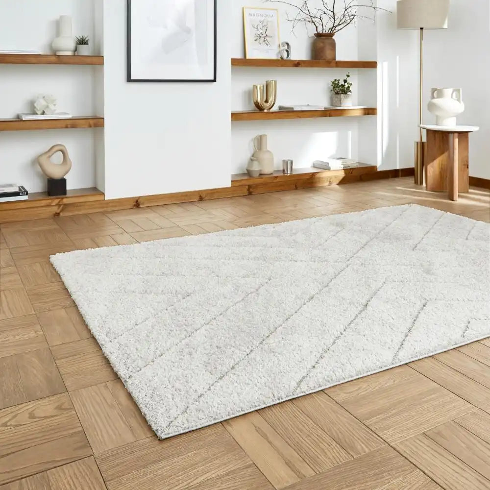 Ideal Sterling Silver Ripple Plush Shag Rug - Image 2