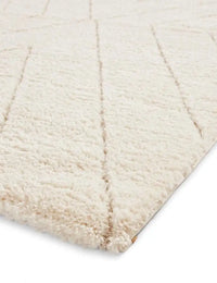 Ideal Vanilla Cream Ripple Plush Shag Rug - Image 5