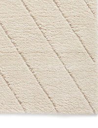 Ideal Vanilla Cream Ripple Plush Shag Rug - Image 6