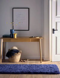 Indigo Solid Plush Shag Rug - Image 2