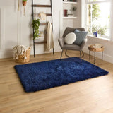 Indigo Solid Plush Shag Rug - Image 4