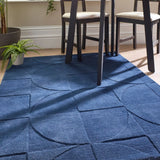 Infinity Geometric Hand-Tufted Wool Rug - Image 1
