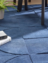 Infinity Geometric Hand-Tufted Wool Rug - Image 3